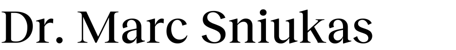 Dr. Marc Sniukas Text Logo medium